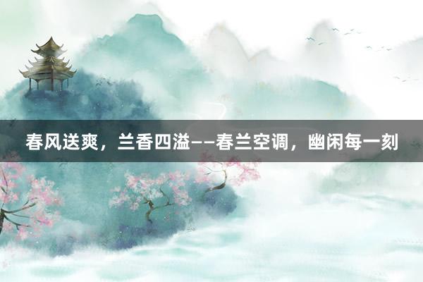 春风送爽，兰香四溢——春兰空调，幽闲每一刻